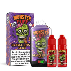 Puff rechargeable Orange Raisin Glacé Monster 28K Monster Puff