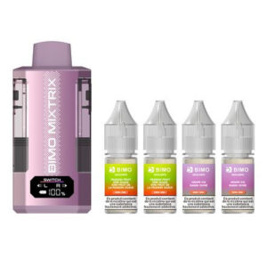 Puff remplissable Passion Fruit Kiwi Guava & Grape Ice Mixtrix 80K BIMO