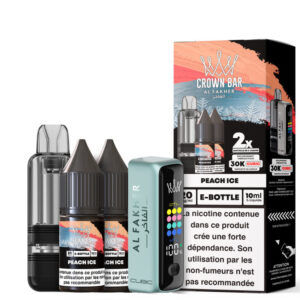 Puff remplissable Peach Ice Cubic 30K Al Fakher