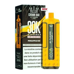 Puff rechargeable Pineapple Ice Crown Bar 30K Al Fakher