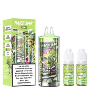 Puff remplissable Pineapple Mango 30K Razz Bar