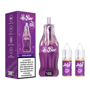 Puff remplissable Soda Raisin Le Bar 40K Lost Vape