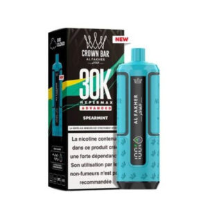 Puff rechargeable Spearmint Crown Bar 30K Al Fakher