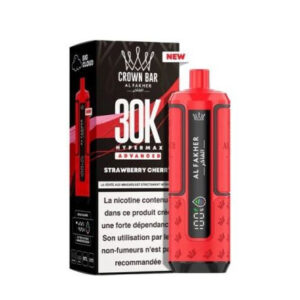 Puff rechargeable Strawberry Cherry Crown Bar 30K Al Fakher