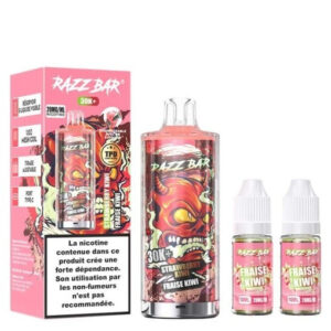Puff remplissable Strawberry Kiwi 30K Razz Bar