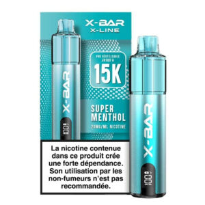 Puff rechargeable Super Menthol X-Line X-Bar