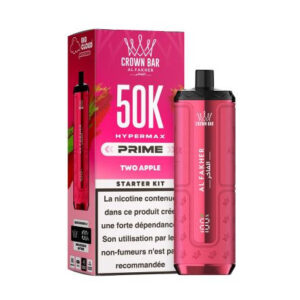 Puff rechargeable Two Apple Crown Bar 50K Al Fakher