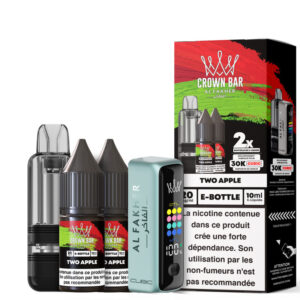 Puff remplissable Two Apple Cubic 30K Al Fakher