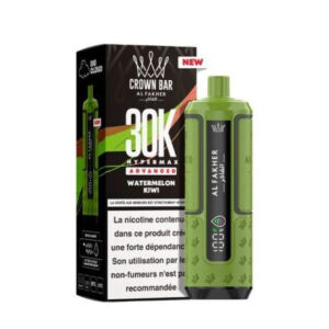 Puff rechargeable Watermelon Kiwi Crown Bar 30K Al Fakher