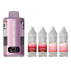 Puff remplissable White Mamba & Peach Ice Mixtrix 80K BIMO